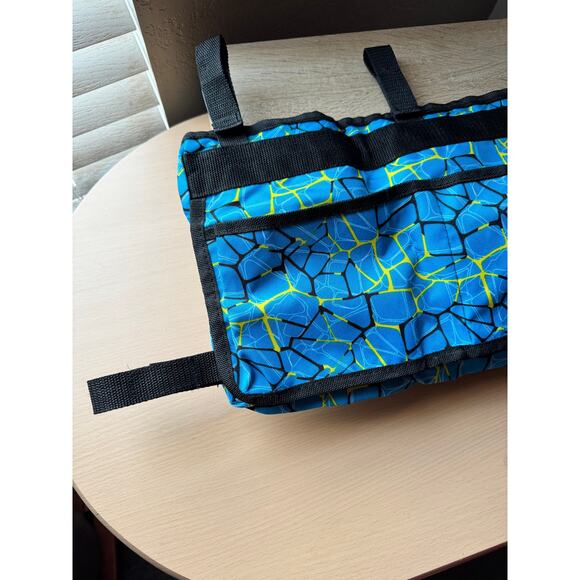 Stroller Organizer Bag – Blue Geometric Pattern - Picture 6 of 10